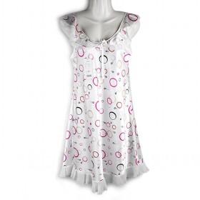 Cute White Circle Nightgown