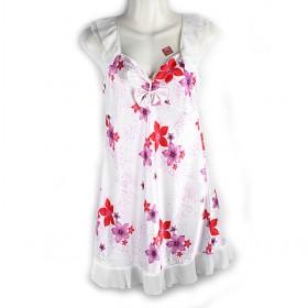 White Flower Lutos Aiguillette Nightgown