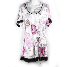 Floral Nightgown With Wasit Band