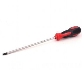 8 Inch Red+black Handle Screwdriver, Cross Head Screw Drivers For Home ; Construction Use