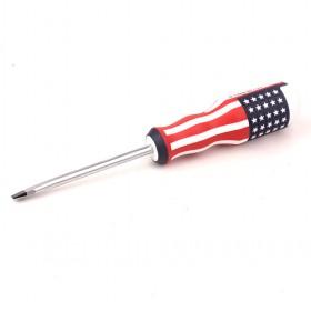 4 Inch UK Flag Handle Screwdriver, Flat-tip Screw Drivers For Home Use