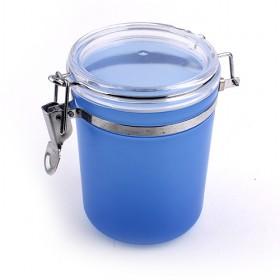 Blue Plastic Airtight Canister Containers For Storage