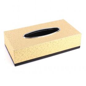 Luxury Golden Well Designed Plastic Tissue Box For Home Decoration