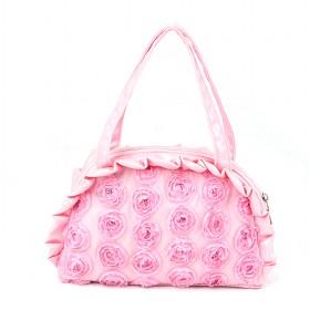 Pink Cute Dumpling Shape Weekender Bags, Small Purse Bags, Cloth Bags