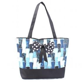 2013 Hot Sale New Model Handbags, Tote Bags, Blue Nice Designed Fashion Bags With Bowknot