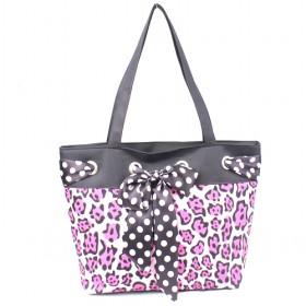 Fashionable Pink Leopard Shoulder Bags, Tote Bags, Handbags For Travel
