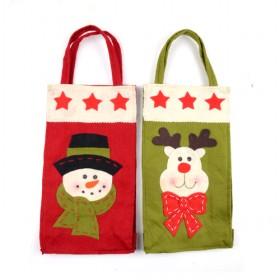 Wholesale Red And Green Non Woven Christmas Gift Hold Bags