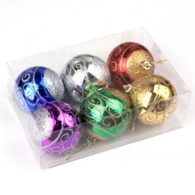 Colored Shatterproof 60mm Christmas Balls