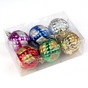 Colored Shatterproof 60mm Christmas Balls