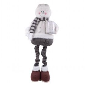 White Snowman Christmas Doll