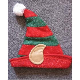 Hot Sale New Christmas Hats, Red Green Striped Santa Hats, Party Favors