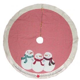 150cm Christmas Tree Skirt Of 3 Snowmen, Xmas Tree Skirt 2013