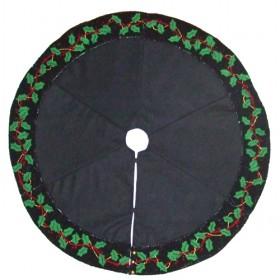 150cm New Black Christmas Tree Skirts, Xmas Tree Skirt