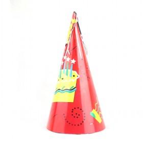 Cheap Colorful Festive Happy Birthday Party Cone Hat