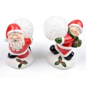2013 New LED Light Changing Color LED Candle Small Snow Ball 2 Design Top Deal For Christmas Day Christmas Decoration