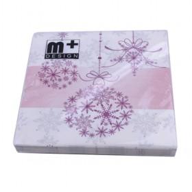 New Purple Paper Napkin Serviettes For Christmas Party 33X33cm