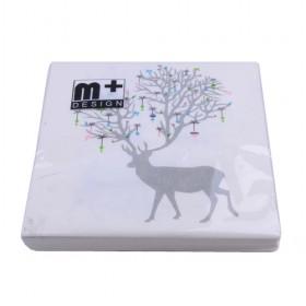 New David 's Deer Paper Napkin Serviettes For Christmas Party 33X33cm