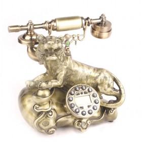 High Quality Antique Phone With Tiger Decorated, Resin Telephones