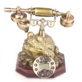 High Quality Antique Phone With Toad Decorated, Resin Telephones