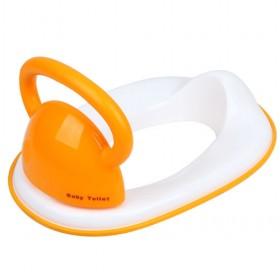 Hot Sale Orange And White Plastic Baby Potty Seat/ Toilet Seat Chair/ Toddler Potty