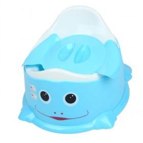 Blue And White Cartoon Design Potty Training Seat For Infant Toilet Seat Chair
