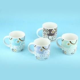 Hot Sale Heart Printed Cheap Coffee Mugs/ Coffee Cup/ Ceramic Cups