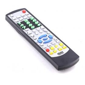 Full Black Fashion Designed Dvd Universal Remote Controller Replacement With Colorful Buttons