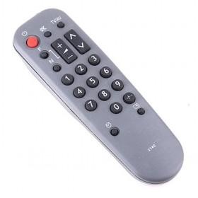 Simple And Typical Gray Universal Remote Controls For DVD With Black Buttons Practical Replacements