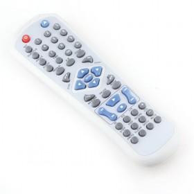 Durable And Universal Gray DVD Remote Controller With Blue And Grey Buttons