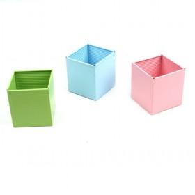 Cute Box Metal Flower Pot, Plant Pots, Decorative Pots For Home Use