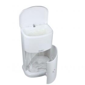 Plain White Novelty And Practical Trash Cans With Top And Bottom Openable