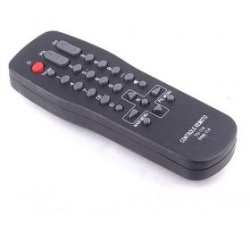 Black Rectangular Replacement Universal Remote Control For DVD With Gray And Gray Buttons
