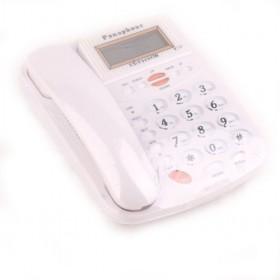 White Plastic Telephone, Phone For Home And Office, Corded Telephone