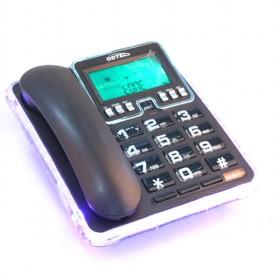 Full Black Top Quality Desktop Phones, Telephones, Plastic Home Phone With Lights