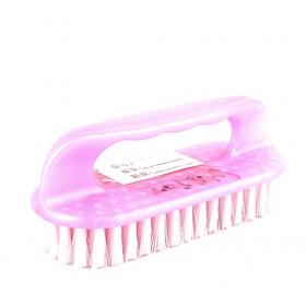 House Hold Cleaning Kit Pink Plastic Soft Clothes Brush
