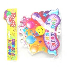 3D Ballons Colorful Durable Plastic Happy Birthday Banners