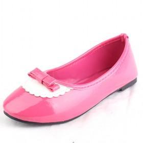 Kids Pink Bow Flats