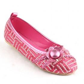 Kids Sequins Shiny Flower Flats