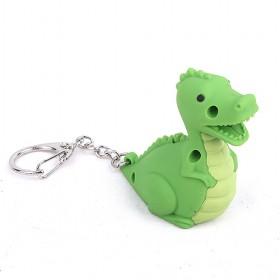 Dinosaur LED Flashlight Keychain Sound