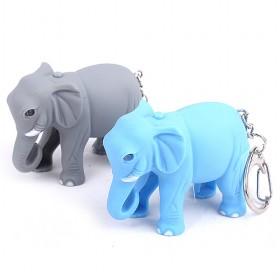 Elephant LED Flashlight Keychain Sound