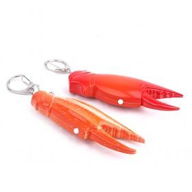 Crab Clamp LED Flashlight Keychain