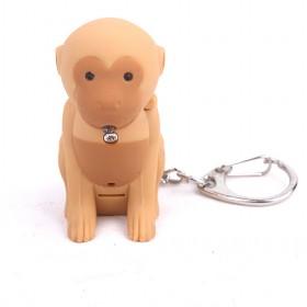 Monkey LED Flashlight Keychain Sound