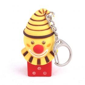 Clown LED Flashlight Keychain Sound