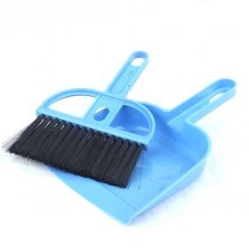 Blue Plastic Handheld Dustpan And Brush Set