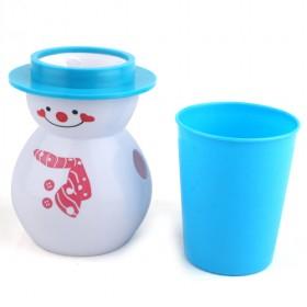 Good Quality Blue And White Cute Snowman Design Toothbrush Holder