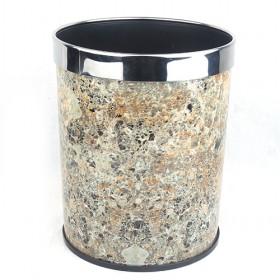 Hot Sale Plastic Marble Decorational Trash Bin