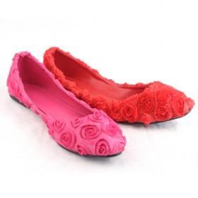 Women Lace Floral Flats