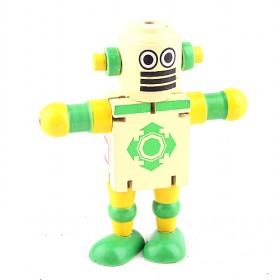 Wood Super Green Robot