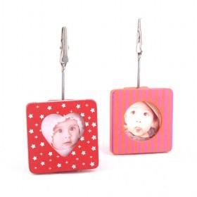 Wooden Square Photo Holder