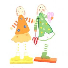 Mini Cute Sweet Colorful Girls Decorative Wooden Photo Holder